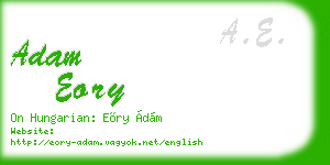 adam eory business card